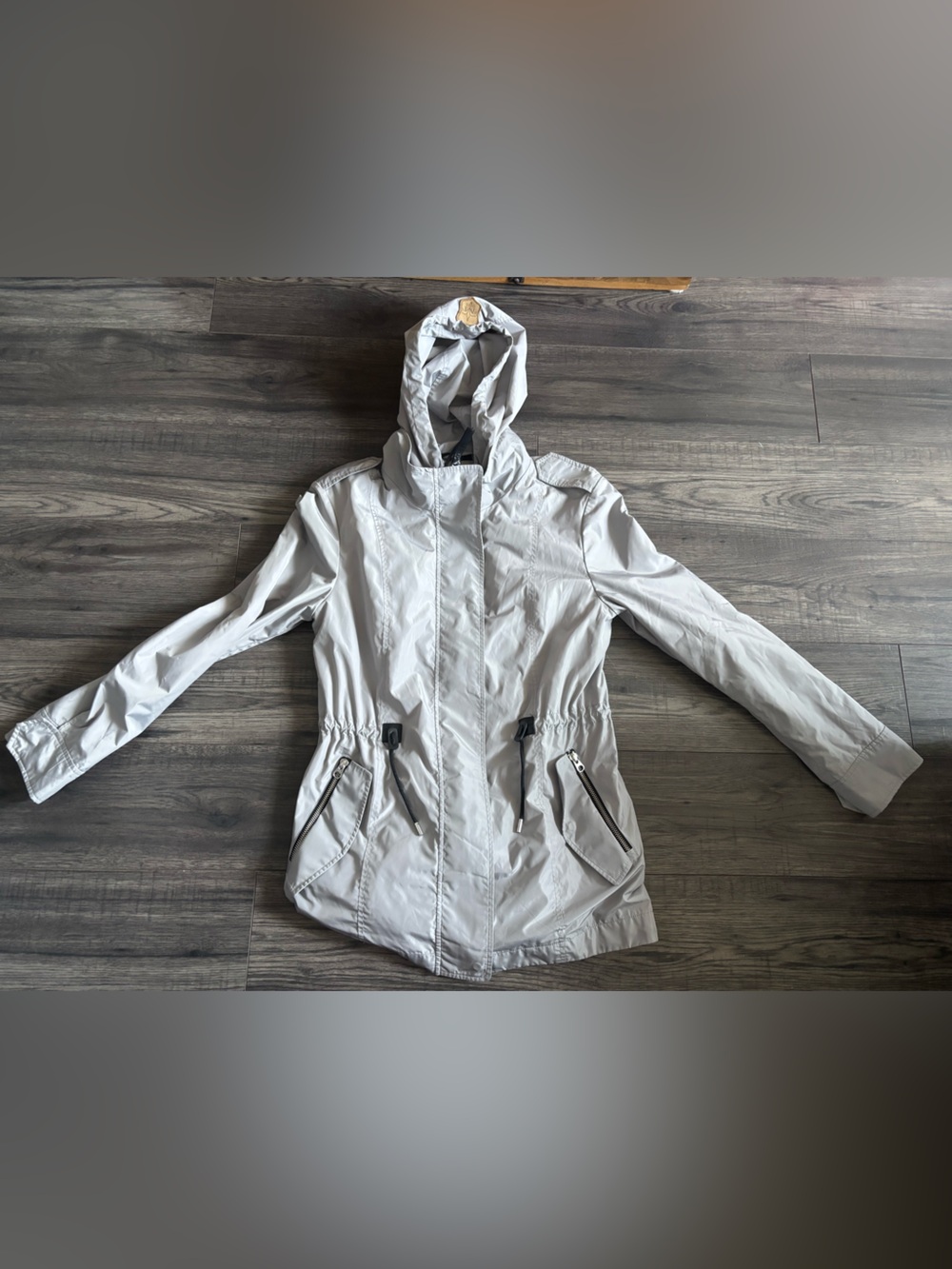 Mackage Devorah Seam-Sealed Rain Jacket - Silver/Light Grey (#20645)